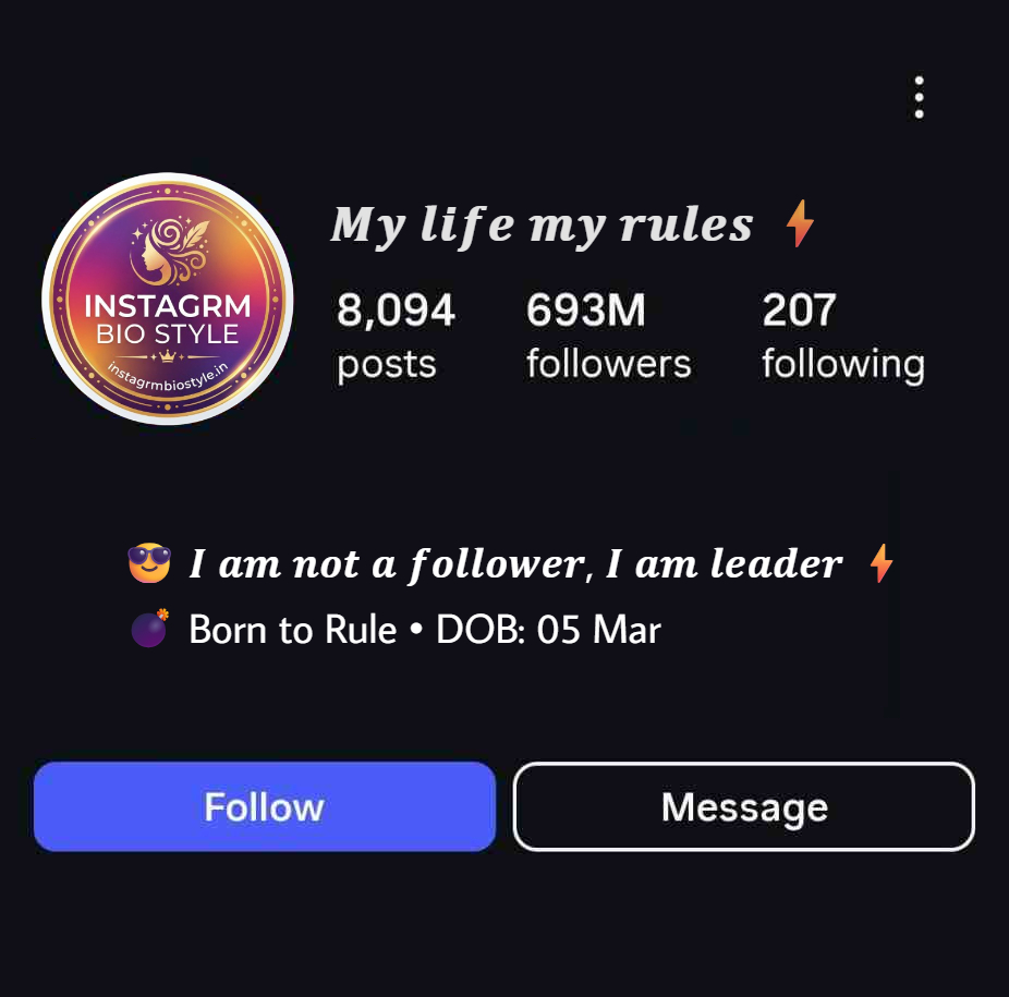 Attitude Insta Quotes For Boys (2 Line)