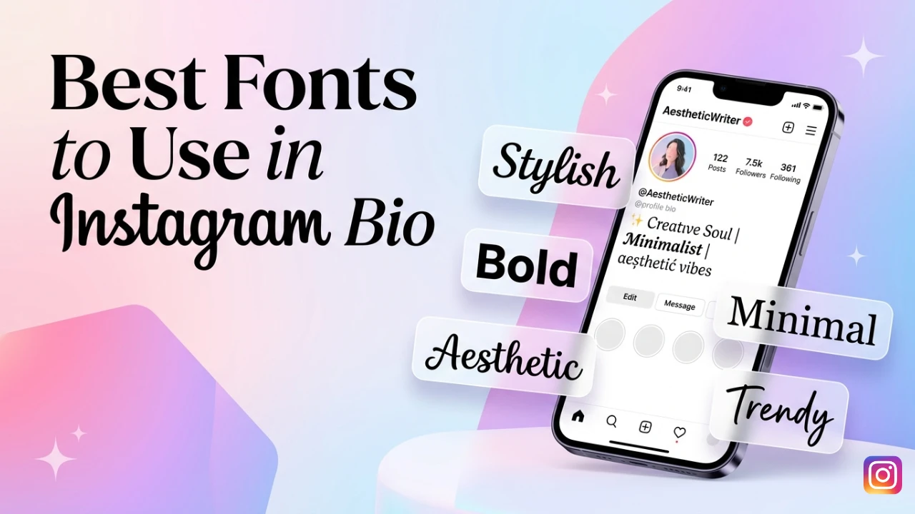 Best Fonts to Use in Instagram Bio