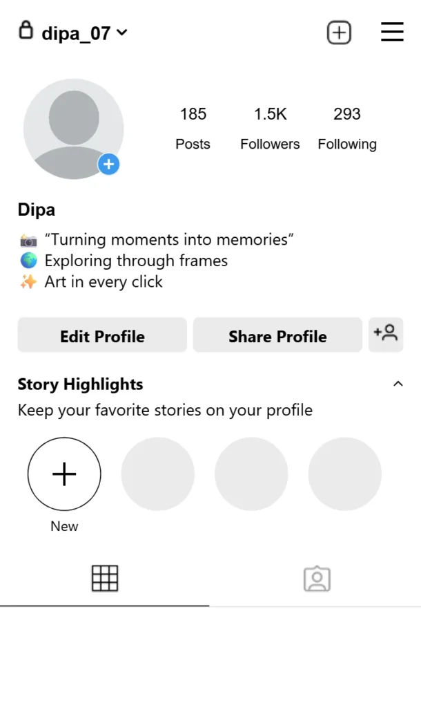 Instagram Bio Photography
