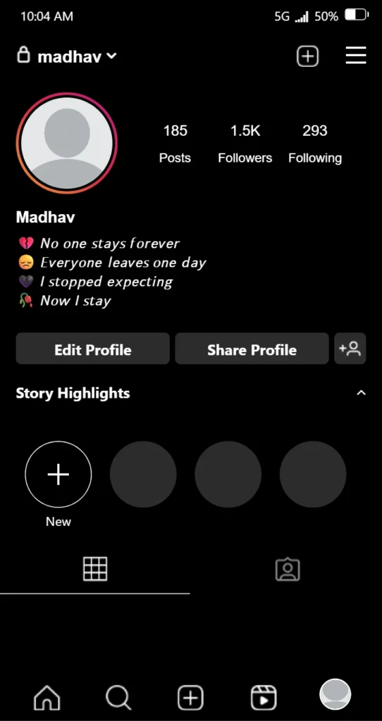 Short Instagram Bio For Alone Boys