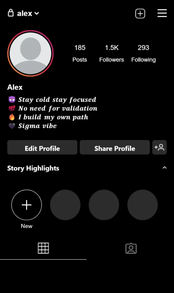 Sigma Bio For Instagram