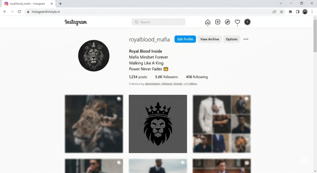 royal mafia instagram bio