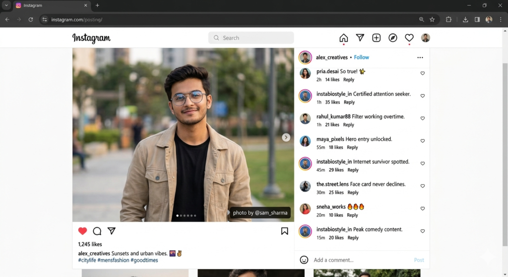Hilarious comments on friends pics