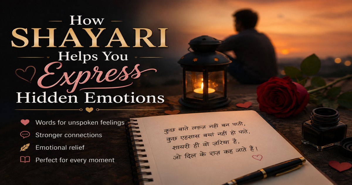 Shayari to Express Hidden Emotions