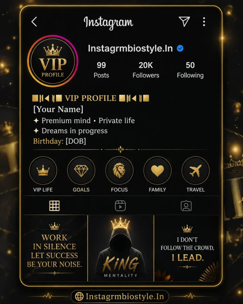 Best VIP bio for Instagram in stylish fonts