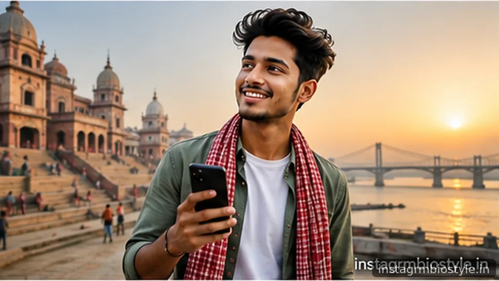 Young Bihari boy representing stylish Instagram bio ideas